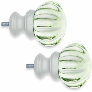 Cambria MyRoom Curtain Finial Luminous Green Glass